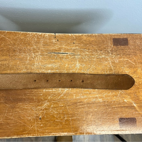 Vintage American Eagle Brown Leather Belt 30/31” Womens Boho Western Cowgirl - Picture 7 of 11